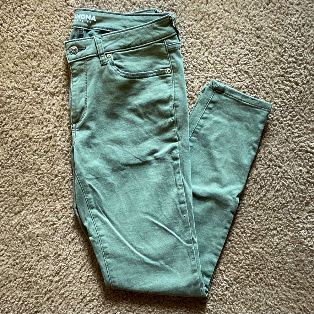 Sonoma Sage Green Skinny Jeans